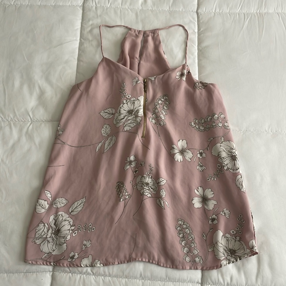 EXPRESS • Pink and White Floral Camisole